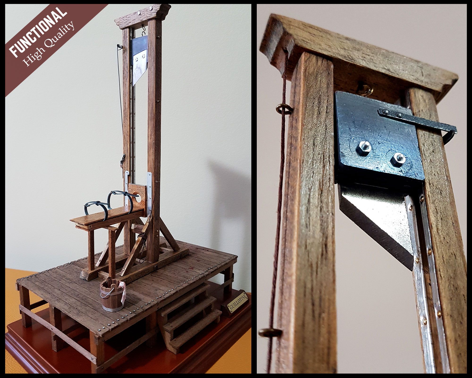 Miniature Guillotine 100 Handmade and functional