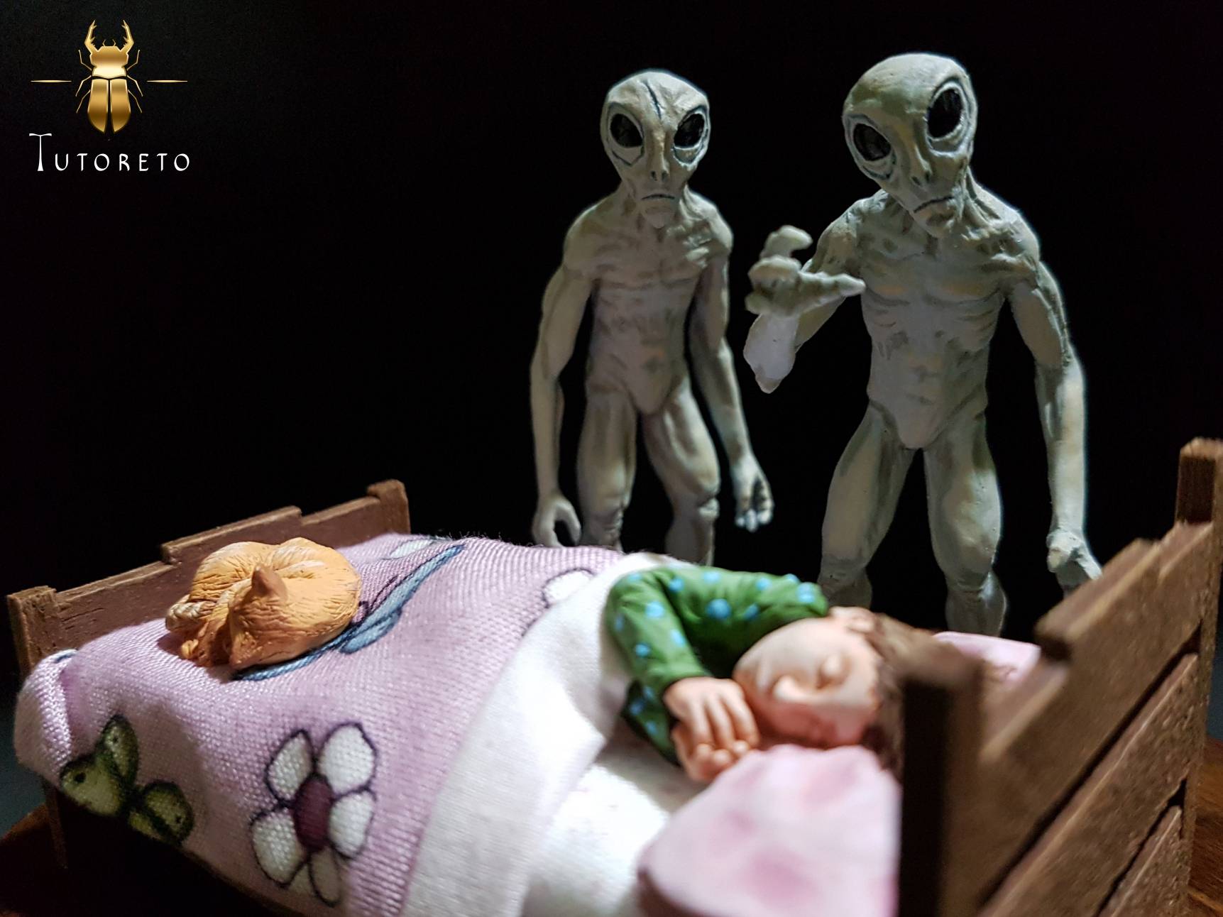 alien abduction scene