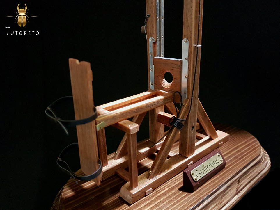 handmade functional guillotine