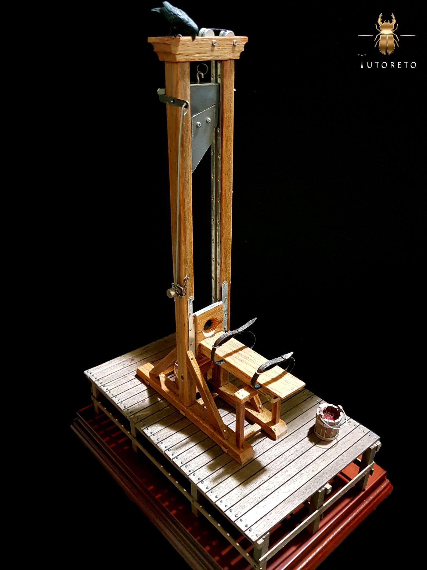 handmade miniature guillotine