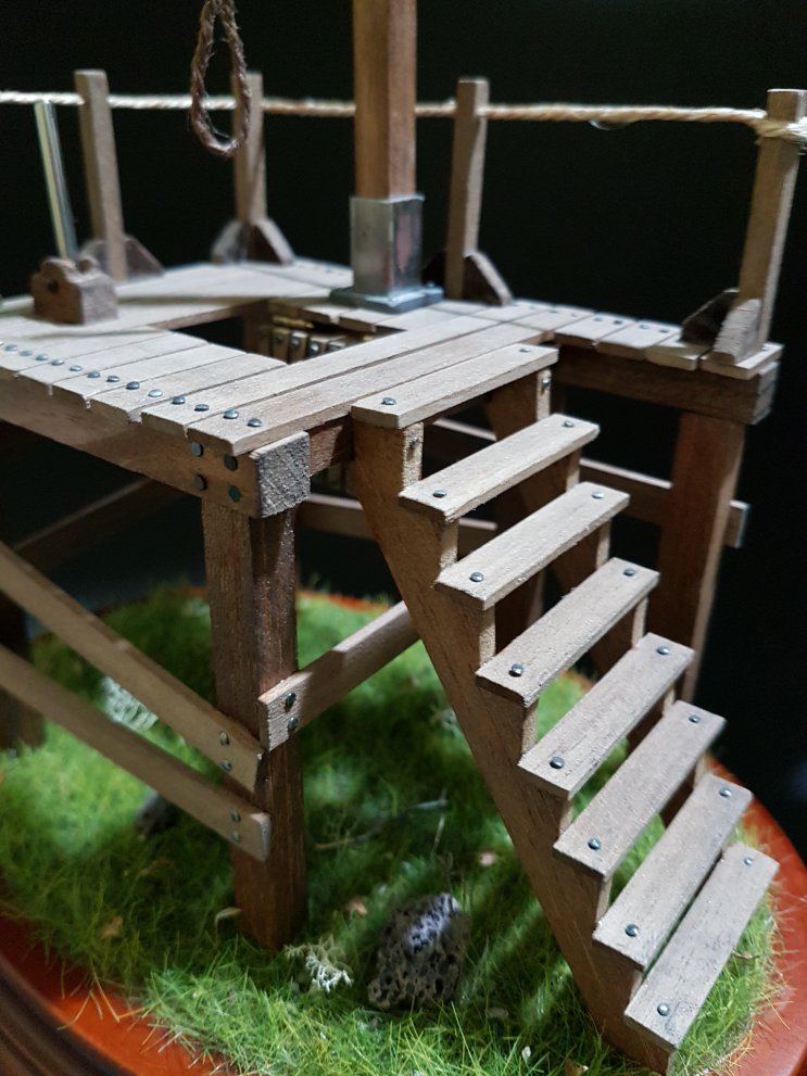 miniature gallows diorama