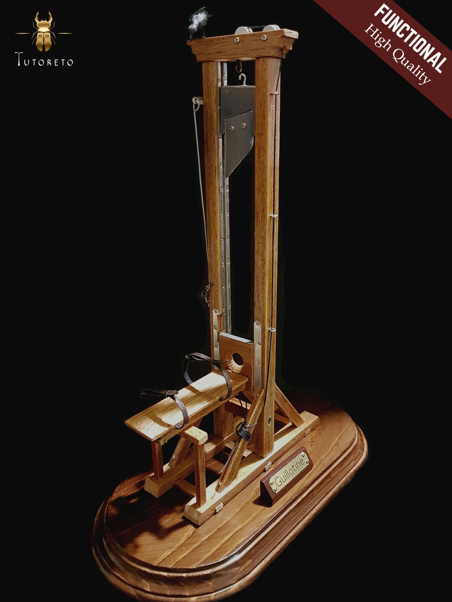 mini guillotine handmade realistic